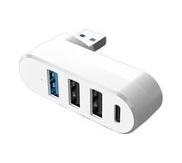 THINCAN 4 porte USB 3.0 2.0 Hub 180° Rotatable USB C ad alta velocità disco di trasferimento dati splitter adattatore di azionamento per PC portatile