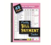 THINCAN 48 Mesi Bill Payment Tracking Checklist Book Money Manager Per L'uso Delle Caratteristiche Summary Financial Management Tool Per L'applicazione E Business