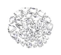 THINCAN 50 pezzi da cucire su strass con foro di artigli piatti in cristallo per abiti fai da te, gioielli a forma di fiore artigli, strass