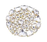 THINCAN 50 pezzi da cucire su strass con foro di artigli piatti in cristallo per abiti fai da te, gioielli a forma di fiore artigli, strass