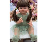 THINCAN 55 cm Soft Doll Baby Girl Doll 3D Come Educazione Bambola Nata di nuovo