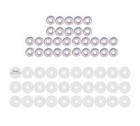 THINCAN 60 lati cuscinetti in plastica stabilizzano lobi delle orecchie macchie di sostegno trasparente disco penetrante facile stabilizzare orecchini per le donne