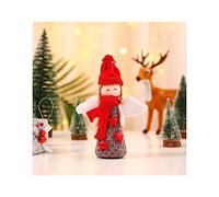 THINCAN 8 Pollice Bella Natale Mini Bambole Per W/String Per La Decorazione Della Casa Festival di Natale Fornitura Nordi Appeso