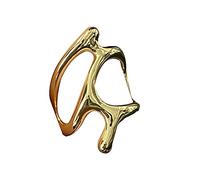 THINCAN Anello gesto vintage a forma di cuore per donne uomini punk gotico mano amore cuore zircone retrò cinturino incrociato gioielli gioielli