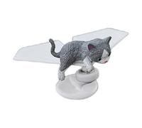 THINCAN Auto rotante in miniatura per aeroplano appeso ornamento per gatti artistici disegni aeroplano decorazioni automobilistiche da viaggio amichevole per auto swing accessori auto