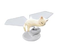THINCAN Auto rotante in miniatura per aeroplano appeso ornamento per gatti artistici disegni aeroplano decorazioni automobilistiche da viaggio amichevole per auto swing accessori auto