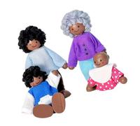 THINCAN Bambole Interattive in Legno Per Bambini Imparare E Sviluppo Sociale Competenza Giocare Bambole Di Legno Con Arti Mobili