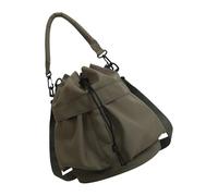 THINCAN Borsa a secchiello da donna in tessuto Oxford a lunga capacità per la spesa in ufficio o pratica di viaggio non forzata, verde