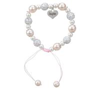 THINCAN Bracciale con strass con ciondolo a forma di cuore regolabile lunghezza tempesta accessorio per ragazze
