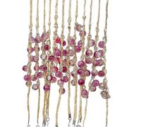 THINCAN Braccialetto di erba di cristallo artificiale per coppie desiderio Handchains Bracciali di tessuto fatti a mano Bracciali Giocare Gioielli Yoga Gioco Felicità
