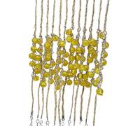 THINCAN Braccialetto di erba di cristallo artificiale per coppie desiderio Handchains Bracciali di tessuto fatti a mano Bracciali Giocare Gioielli Yoga Gioco Felicità