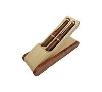 THINCAN Brunnen - Set di penne a penna, in gel di legno, regalo aziendale, scrittura senza intoppi, fontana in legno, firmatario, gel Business Office Supplies