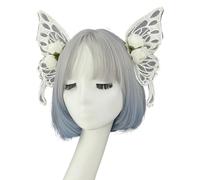 THINCAN Butterfly Ispirato Lolitas Fascia Fascia Per Capelli Decorata Con Baroques Perline Rinascimento Principessa Movimento Testa Perfetto Per Foto Di Moda