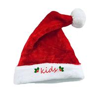 THINCAN Cappello di Natale ricamato con cappello di peluche morbido per festival, festa di famiglia Noel Capodanno Natale decorazione per la casa