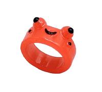 THINCAN Carino Luminoso Rana Resina Colorato Romano Divertente Cartone Animato Bagliore Negli Anelli Estetici Scuri Per Ragazze