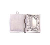 THINCAN Ciondolo Rivelabile Personalizzato Elegante Foto Meda Locket Per Collana Artigianato Gioielli Generazione Incantesimo