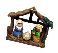 THINCAN Classica Presepe Scene Collezione Resine Figure Impostare Le Statue Sacre Famiglie Per Stagionale Chiesa Evento E Home Decors Resine Dipinte A Mano Set Natività