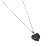 THINCAN Collana con ciondolo a forma di cuore di cristallo per donne, elegante pietra clavicola, collana di Capodanno, regalo di compleanno