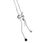 THINCAN Collana di serpenti d'argento multiuso con serata bianca dell'olio