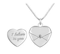 THINCAN Collana Heart Locket In Acciaio Inox Elegante E Versatile AccesoSry Per Regali Romantici E Quotidiano, I believe in you, come descritto, come descritto