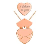 THINCAN Collana Heart Locket In Acciaio Inox Elegante E Versatile AccesoSry Per Regali Romantici E Quotidiano, I believe in you, come descritto, come descritto