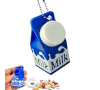 THINCAN Contenitore per la medicina in miniatura di alta durata, adatto per l'amicizia, con portachiavi di design dei cartoni animati, per i viaggi