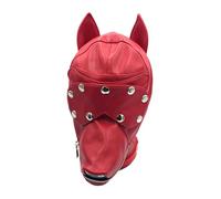 THINCAN Copricapi per cani di Halloween con copertura per gli occhi per uomini e donne mascherata fibbia regolabile con coulisse per il viso della cintura per adulti costume