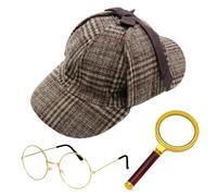 THINCAN Detective - Set di accessori per costume da detective per occhiali in vetro