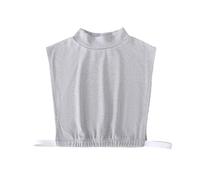 THINCAN Donne alla moda con colletto mezzo top versatile scollatura accessorio per ogni outfit da donna Collar Trendy Dolcevita rimovibile, grigio, M
