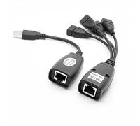 THINCAN Durata 4 porte USB tramite cavo Cat6, 50 m, prolunga USB tramite cavo di coppia intrecciato, per un trasferimento stabile dei dati