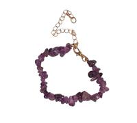 THINCAN Elegante bracciale fatto a mano in tormalina per donne, gioielli in pietra naturale, design barocche, portatile, per feste o matrimoni