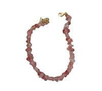 THINCAN Elegante bracciale fatto a mano in tormalina per donne, gioielli in pietra naturale, design barocche, portatile, per feste o matrimoni