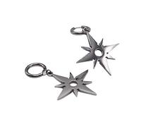 THINCAN Elegante collana unisex Thorn Star, set di orecchini per feste, hip hop, star, huggie hoop, orecchini da donna e ragazza