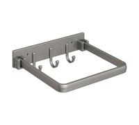 THINCAN Elegante mensola da bagno a parete in alluminio elegante lavanderia pieghevole Nessun danno installazione Per gli inquilini