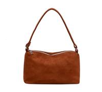THINCAN Elegante PU Pelle Borsa A Tracolla Elegante Borsa A Tracolla Borsa Cilindro Satchel Portafoglio Adatto Per Le Donne E Professionisti Donne, marrone giallo
