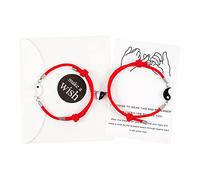 THINCAN Europeo E Americano Yin E Yang Pettegolezzo Coppia Amicizia Amore Fibbie Braccialetto Regolabile Set
