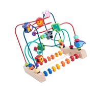 THINCAN Giocattoli Per Il Bambino Attività Di Apprendimento Con Grandi Perle Per L'Identificazione Di Farbi E L'Occhio Mano Coordinazione Formazione Di Perline Giocattoli