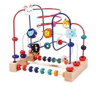 THINCAN Giocattoli Per Il Bambino Attività Di Apprendimento Con Grandi Perle Per L'Identificazione Di Farbi E L'Occhio Mano Coordinazione Formazione Di Perline Giocattoli