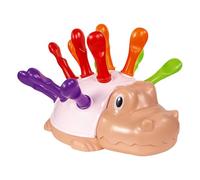 THINCAN Giocattolo di collegamento a dinosauro per bambini con manico educativo precoce Sensory Fine Motore Skills Toy per l'apprendimento della cognizione del colore, genitori bambino stitichezza