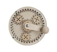 THINCAN Giocattolo in legno per l'apprendimento della menta, attività di gioco creative, 3+ giocattolo educativo a manovella meccanica