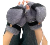 THINCAN guanti, guanti riscaldati per uomo e donna, alimentati tramite USB, guanti a maglia, completamente e semi-riscaldati, senza dita, scalda riscaldamento, mani invernali calde