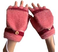THINCAN guanti, guanti riscaldati per uomo e donna, alimentati tramite USB, guanti a maglia, completamente e semi-riscaldati, senza dita, scalda riscaldamento, mani invernali calde