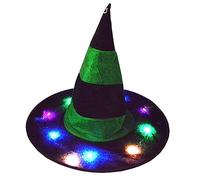 THINCAN Halloween Wizard Hat Light Up Witch Has Wizard accessorio per costume per feste in maschera, cosplay