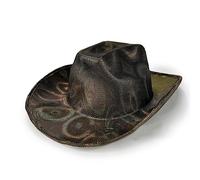 THINCAN Hot Stamping Cowboy Wide Bim Party Donne Cowgirl Scapolo Party Fedora accessorio costume