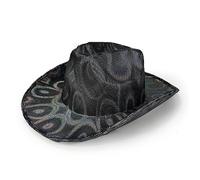 THINCAN Hot Stamping Cowboy Wide Bim Party Donne Cowgirl Scapolo Party Fedora accessorio costume