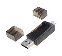 THINCAN Lettore di schede SDTF USB 3.0 Efficiente Con Due Slot E Interfacce Di Tipo C Per Migliorare La Gestione Data In Viaggio