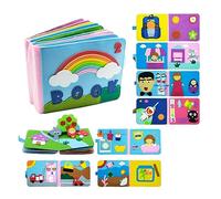 THINCAN Libri di stoffa per bambini Tessuto Non Tossico Sicuro Giocattoli In Cesura Primo Libro Morbido Per Neonati Libri Interattivi