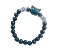 THINCAN Luminoso In Resina Scura Gattino Braccialetto Clasp Amicizia Gioielli Regalo Polso Catena Per Le Donne Coppie Gattini In Resina, Taglia unica, come descritto