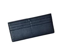 THINCAN Lusso titolare di carte strutturato portafoglio con chiusura lampo in tasca e professionale per uso aziendale, risparmio di carte di credito, Nero , Mass Beauty