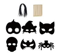 THINCAN Maschera per Halloween, per feste arcobaleno, per Halloween, per un'esperienza di costume colorata
